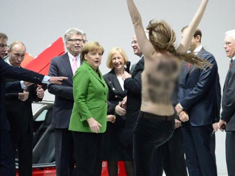 Как Германия накажет Femen за акцию против Путина?