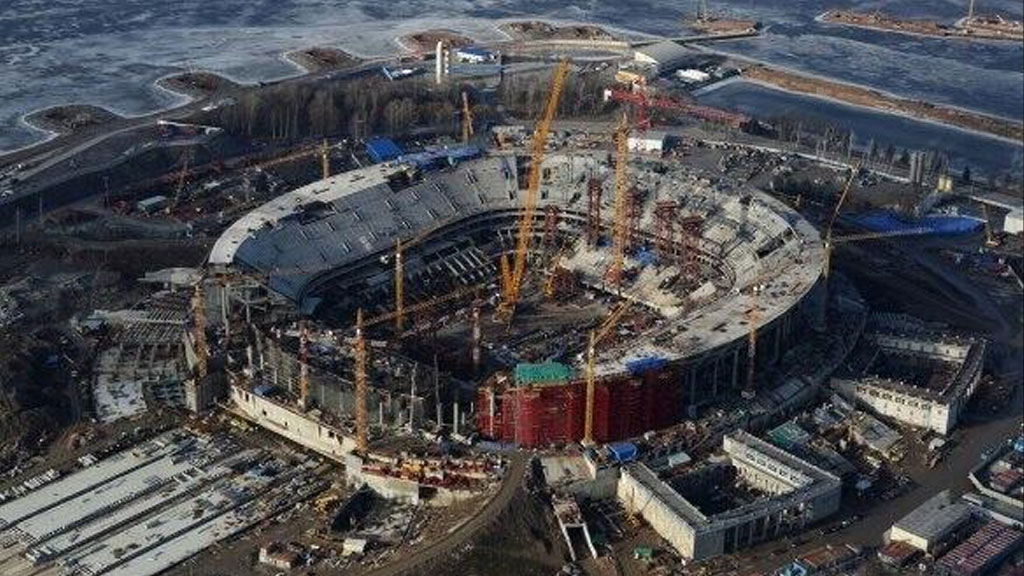 Строительство нового стадиона. Зенит Арена Санкт-Петербург. Зенит Арена стройка.