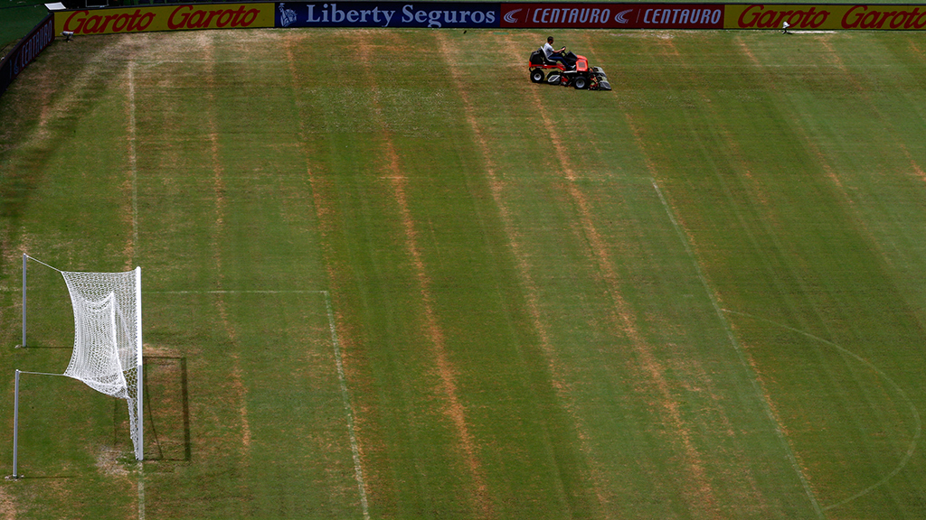 Перед матчем Италия — Англия на ЧМ проплешины на газоне замазали ...