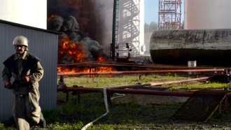 На нефтебазе под Киевом вспыхнул новый пожар