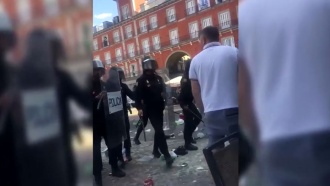 Британские фанаты устроили беспорядки в Мадриде