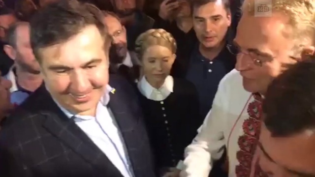 Михаил Саакашвили прибыл во Львов.Львов, Саакашвили, Украина.НТВ.Ru: новости, видео, программы телеканала НТВ