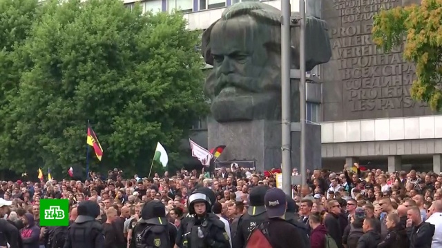 В немецком Хемнице готовятся к новой волне беспорядков.беспорядки, Германия, мигранты, митинги и протесты, полиция.НТВ.Ru: новости, видео, программы телеканала НТВ