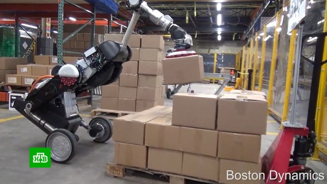 Boston Dynamics показала робота-грузчика.роботы, США, технологии.НТВ.Ru: новости, видео, программы телеканала НТВ