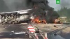 Горящий грузовик перекрыл Минское шоссе в Подмосковье 