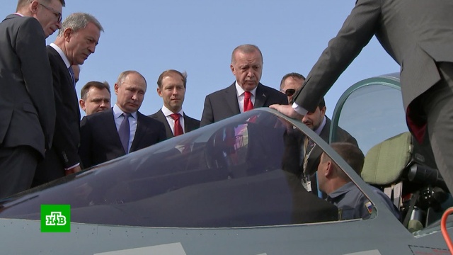 «Можете купить»: Путин показал Эрдогану новейший <nobr>Су-57</nobr>