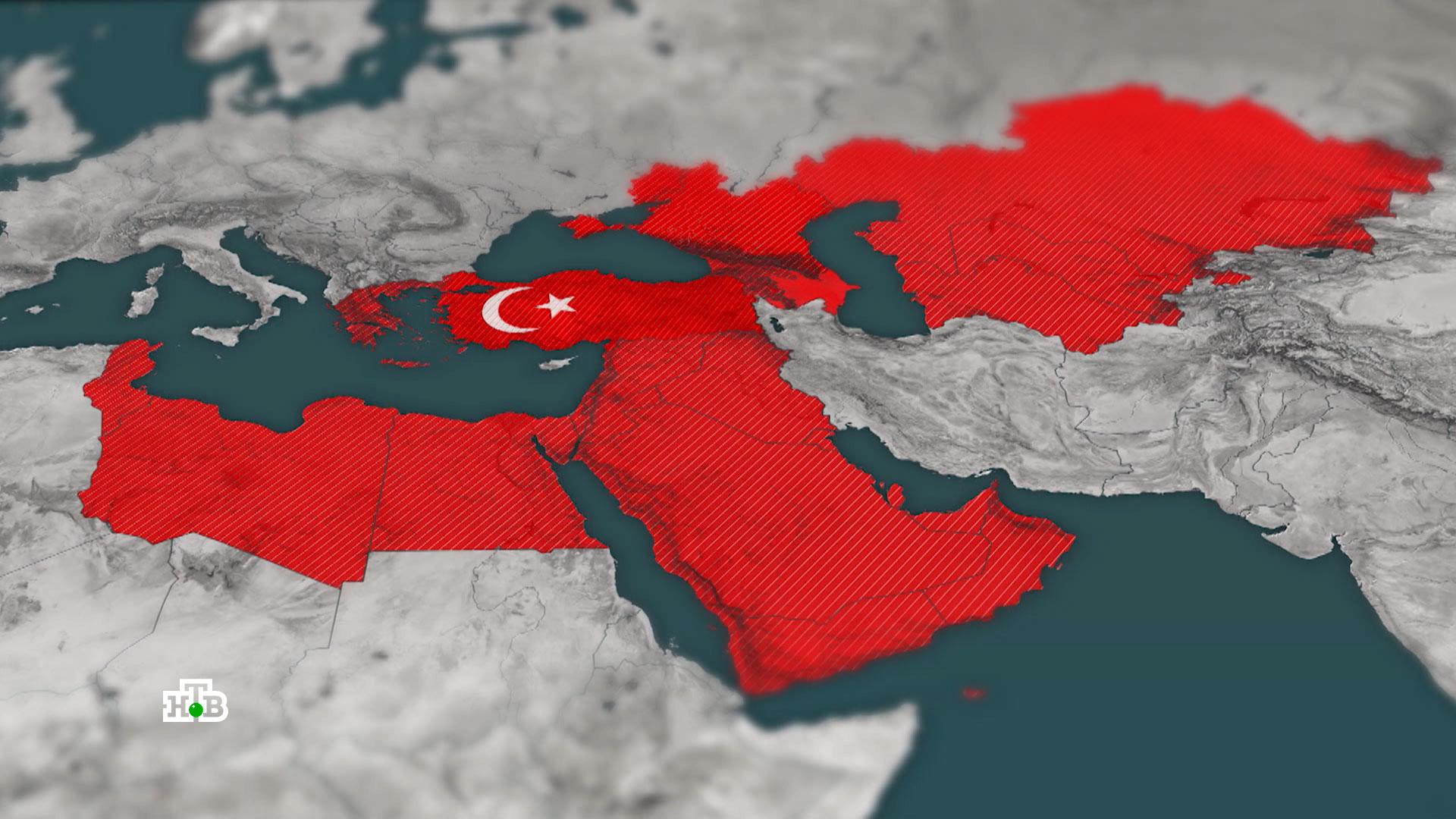Карта тюркского мира подаренная эрдогану фото