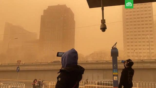 Пекин накрыла первая в году масштабная песчаная буря.Китай, здоровье, погодные аномалии, штормы и ураганы, экология, Монголия, стихийные бедствия.НТВ.Ru: новости, видео, программы телеканала НТВ