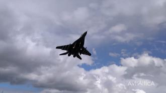Сопровождавший самолет с Протасевичем истребитель <nobr>МиГ-29</nobr> попал на видео 