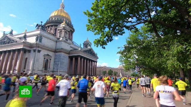 В России прошел самый массовый забег с синхронным стартом в десятках городов.Санкт-Петербург, легкая атлетика, марафоны, спорт.НТВ.Ru: новости, видео, программы телеканала НТВ