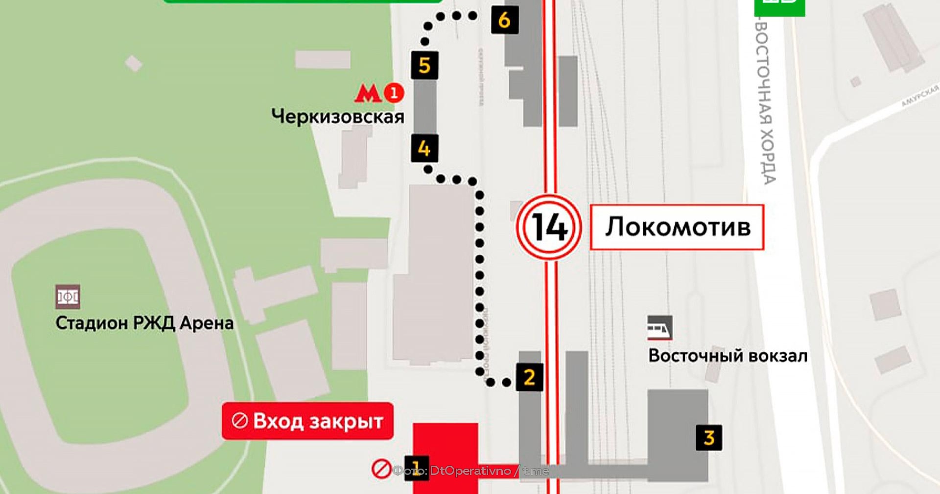 карта метро черкизовская
