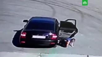 Из машины оренбургского дрифтера вылетела девочка с автокреслом