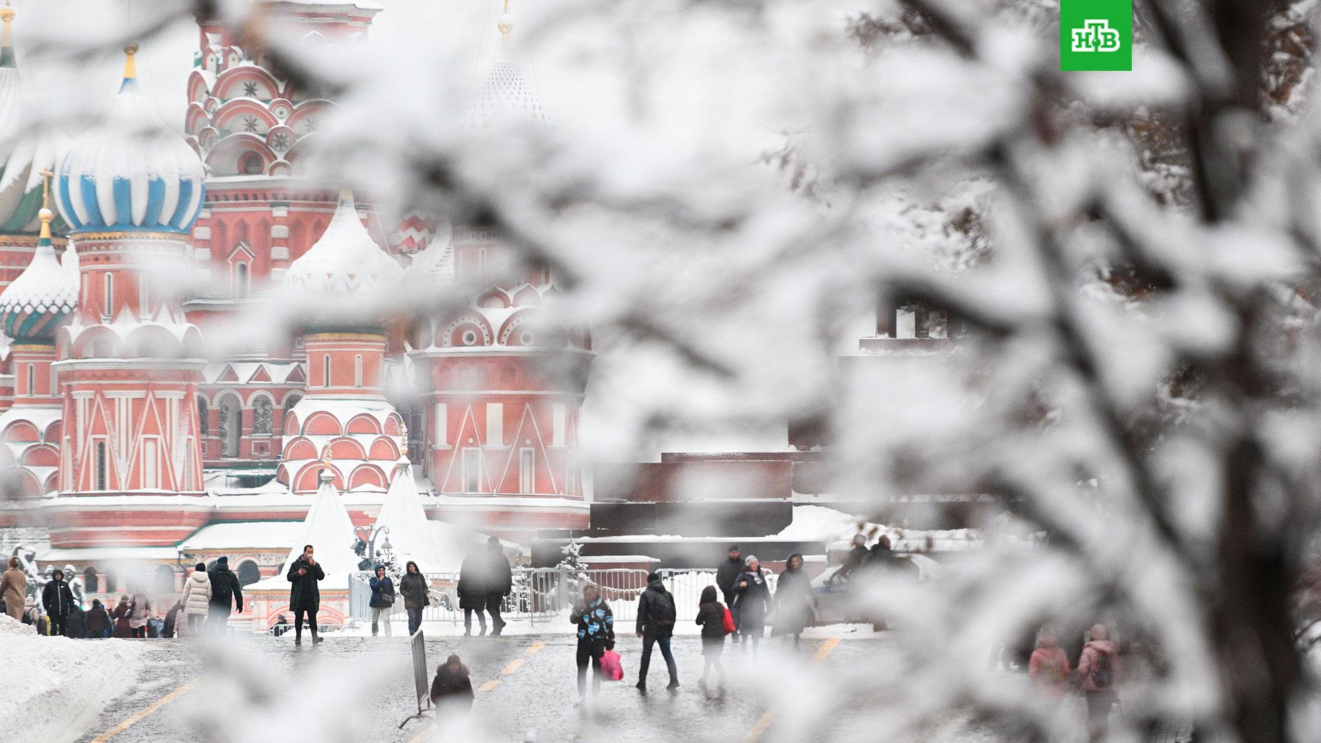 зима в центре москвы