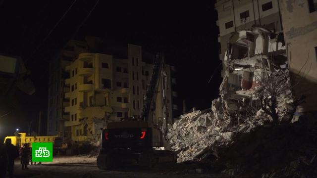 Техника не выдерживает: российские спасатели в Сирии продолжают поиск выживших под руинами.МЧС, Сирия, землетрясения, поисковые операции.НТВ.Ru: новости, видео, программы телеканала НТВ