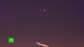 Венера и Юпитер засияли над Петербургом