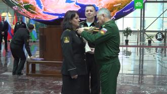 Шойгу наградил <nobr>девушек-военных</nobr>, отразивших атаку дронов ВСУ в Севастополе