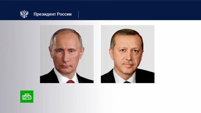 Путин и Эрдоган обсудили по телефону ситуацию на Украине.Путин, Турция, Украина, Эрдоган, войны и вооруженные конфликты.НТВ.Ru: новости, видео, программы телеканала НТВ