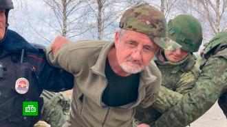 Допрос задержанного в Брянской области украинского пилота