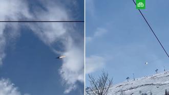 Момент крушения истребителя МиГ-31 в Мурманской области попал на видео