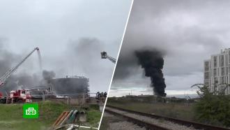 Пожар на нефтебазе в Севастополе ликвидирован