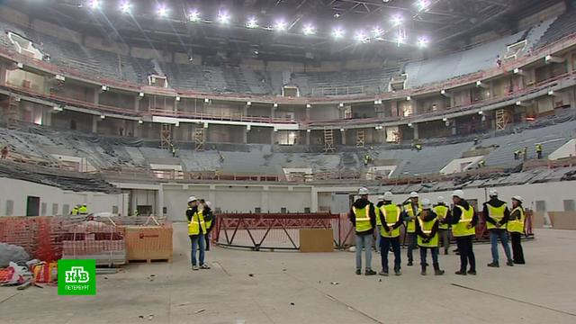 В Петербурге завершается строительство самого большого крытого хоккейного стадиона мира