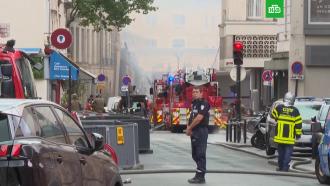 В Париже после взрыва газа обрушилось здание, есть пострадавшие