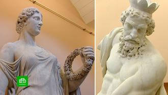 Итальянскую скульптуру из Строгановского сада переселили во дворец