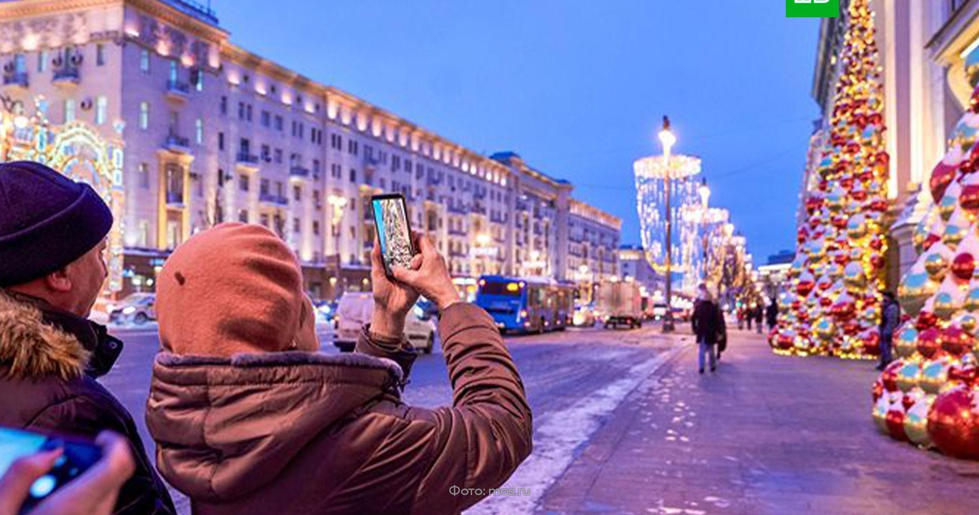 Москвичи выбрали лучшие новогодние маршруты по столице // Новости НТВ