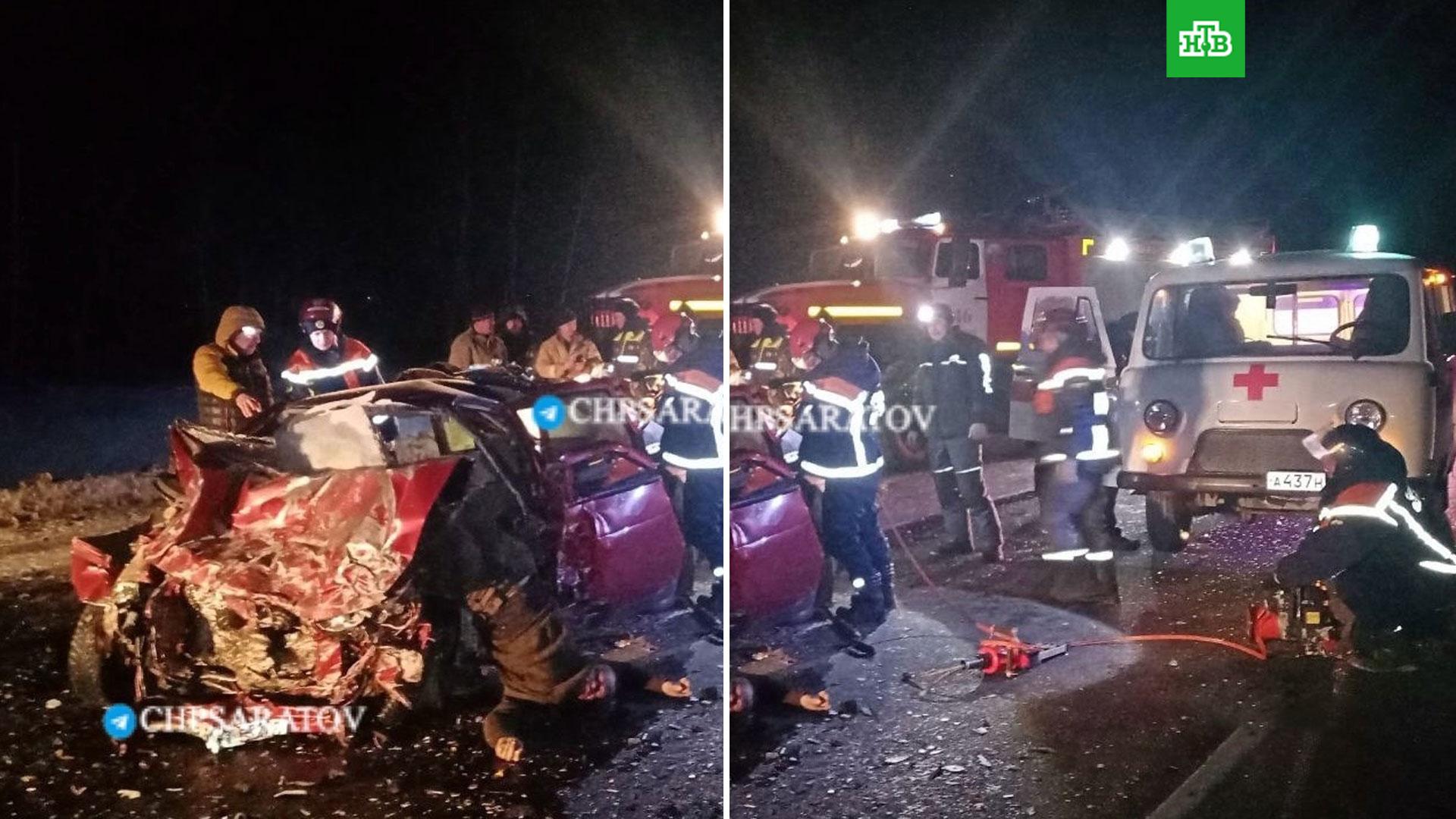 6 человек погибли в аварии на трассе под Саратовом